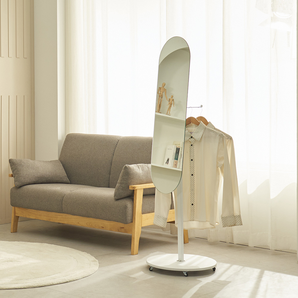 오브제 이동식 스탠드형거울 YJ-P117
