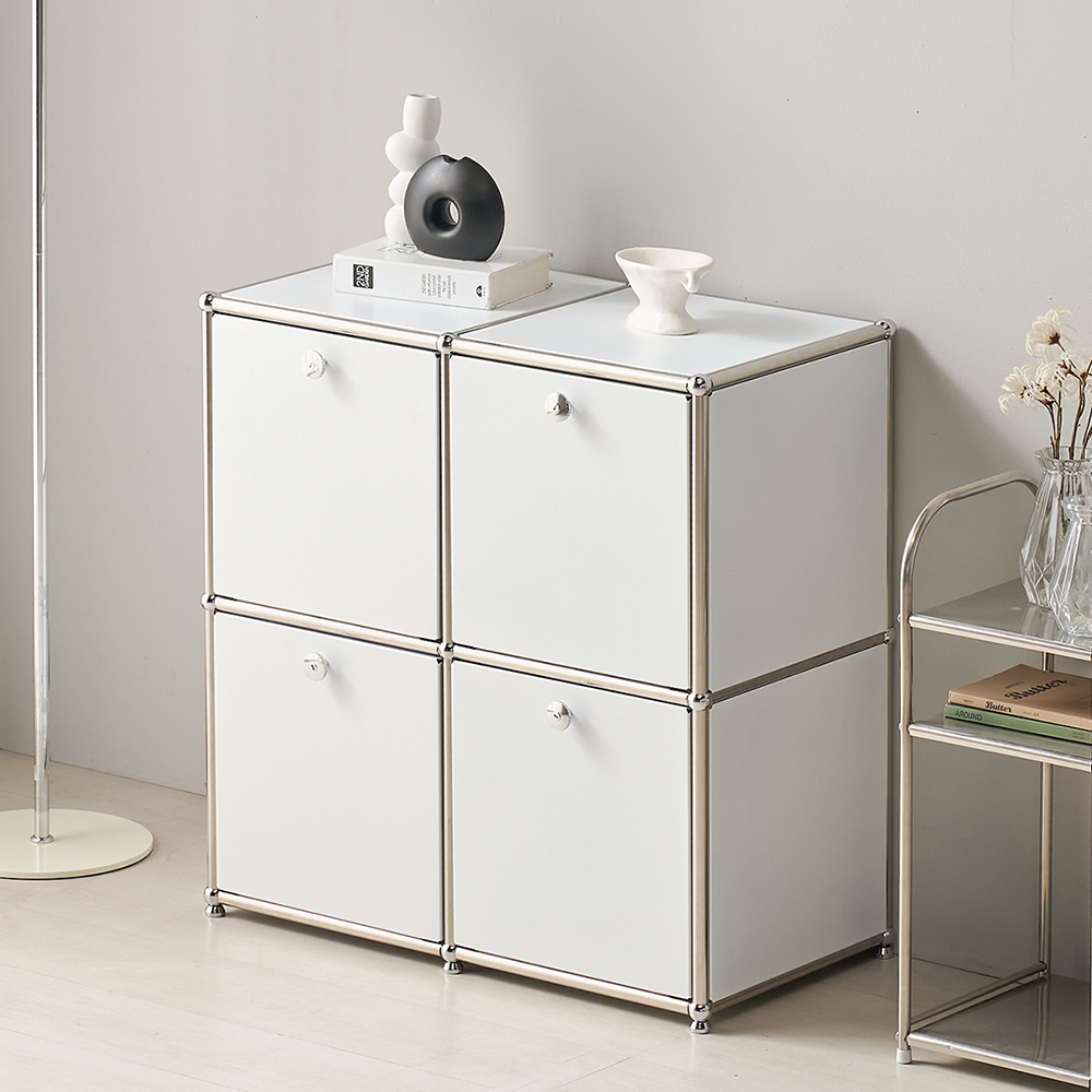 파스코 모듈 2단771수납장4도어 YJ-P833