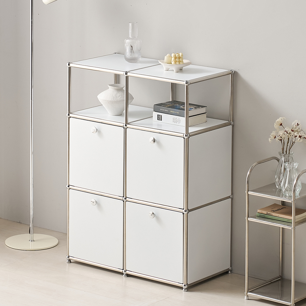 파스코 모듈 3단771수납장4도어 YJ-P835