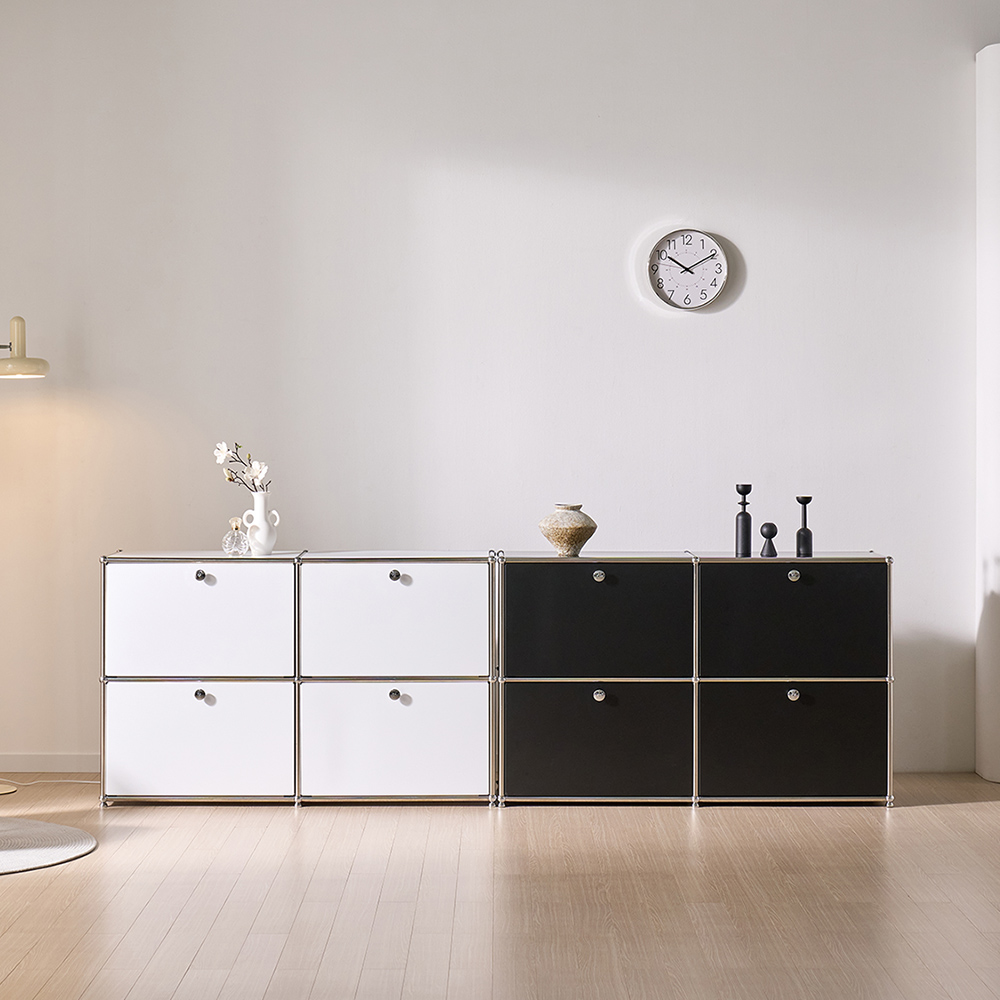 파스코 모듈 2단1230수납장4도어 YJ-P843