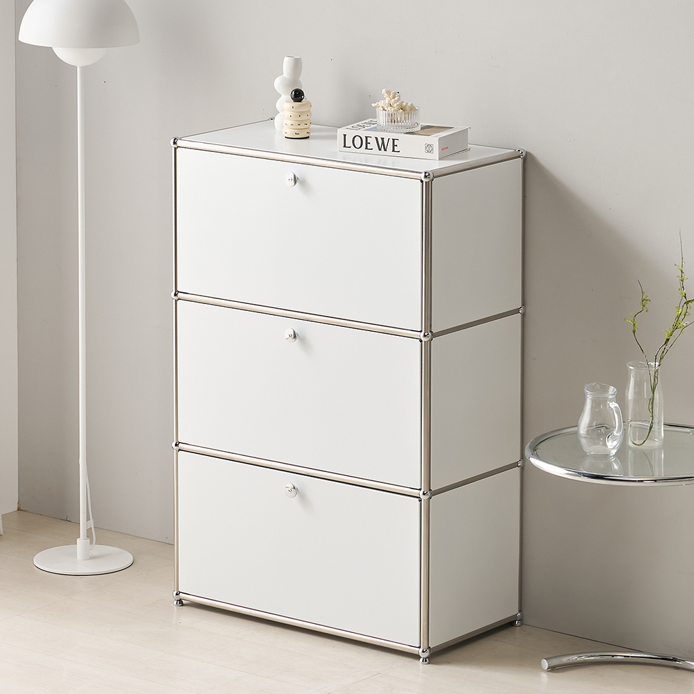 파스코 모듈 3단770수납장3도어 YJ-P862