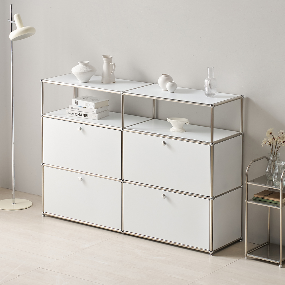 파스코 모듈 3단1510수납장4도어 YJ-P865